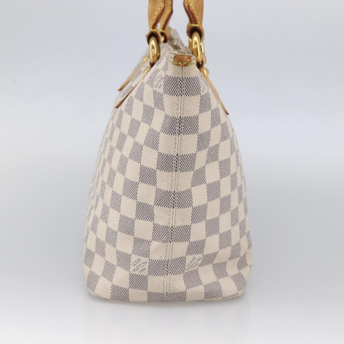 LOUIS VUITTON Damier Azur Saleya PM Tote Bag N51186 LV Auth LNZ019
