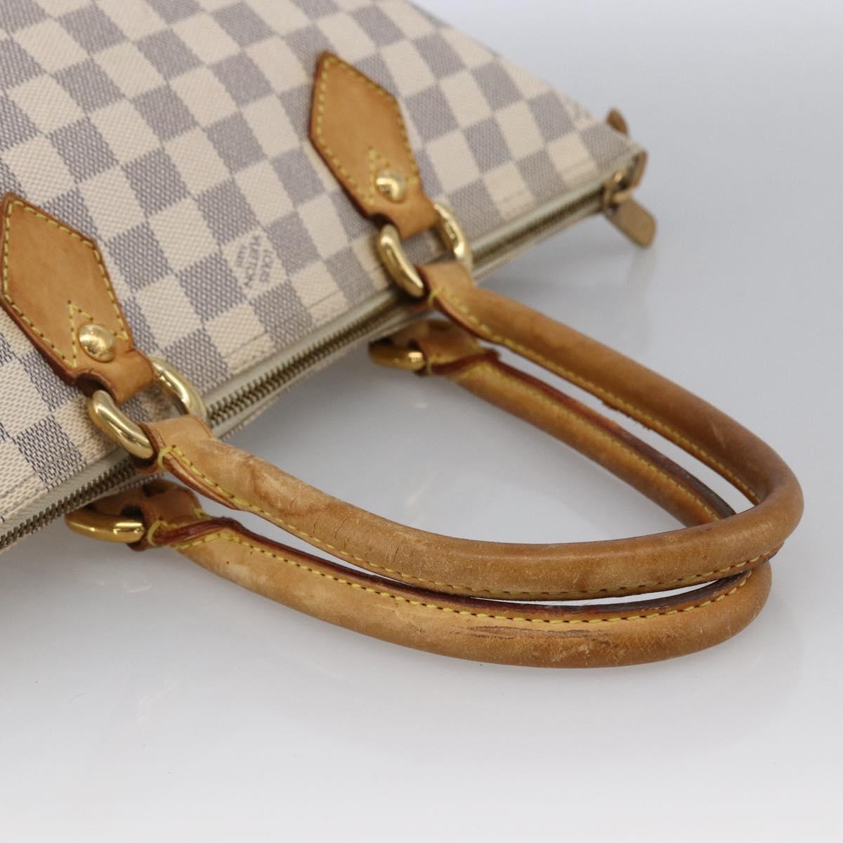 LOUIS VUITTON Damier Azur Saleya PM Tote Bag N51186 LV Auth LNZ019
