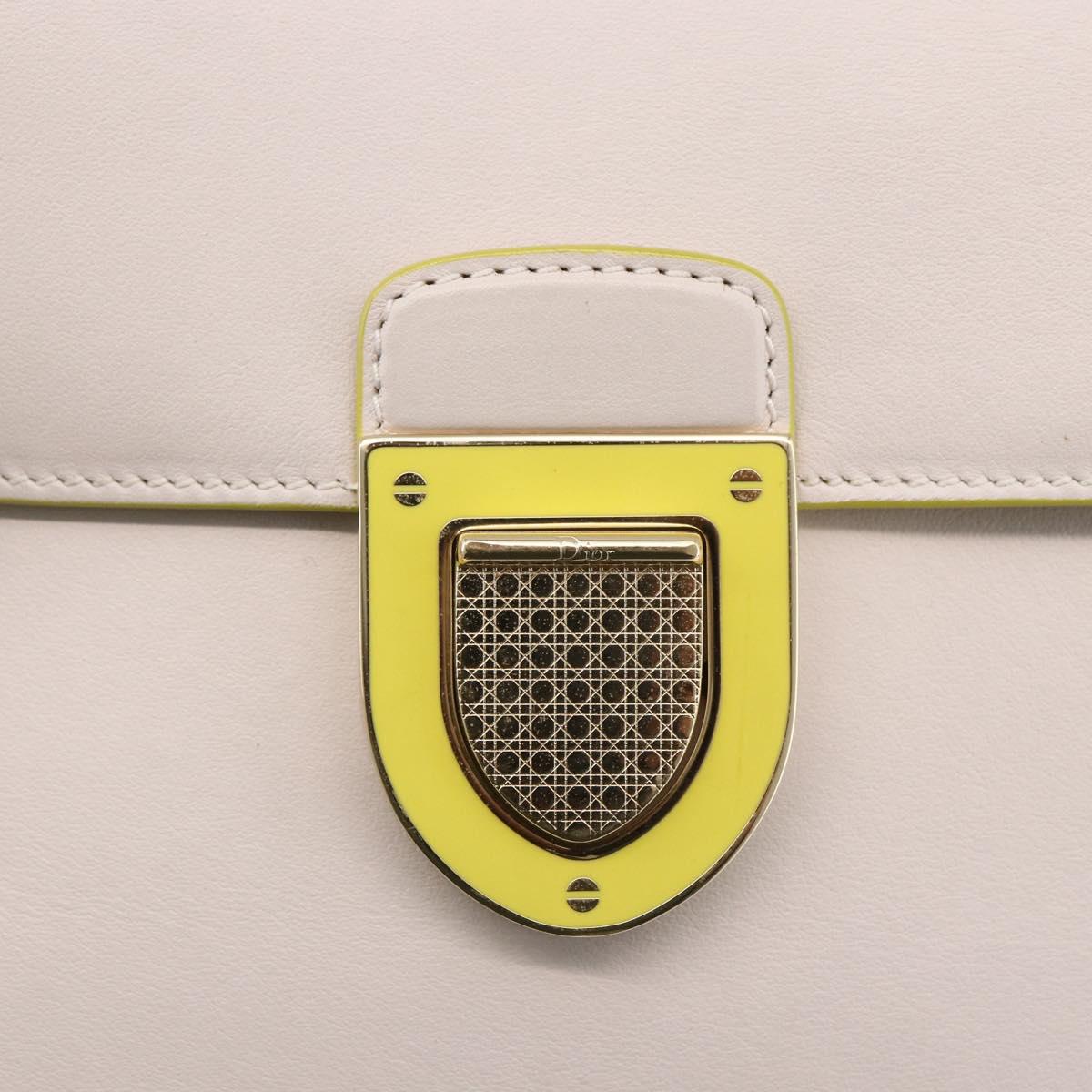 Christian Dior Shoulder Bag Leather 2way Multicolor Gold Auth LNZ023V