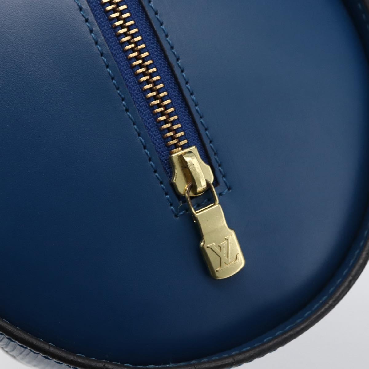 LOUIS VUITTON Epi Soufflot Hand Bag Blue M52225 LV Auth LNZ026