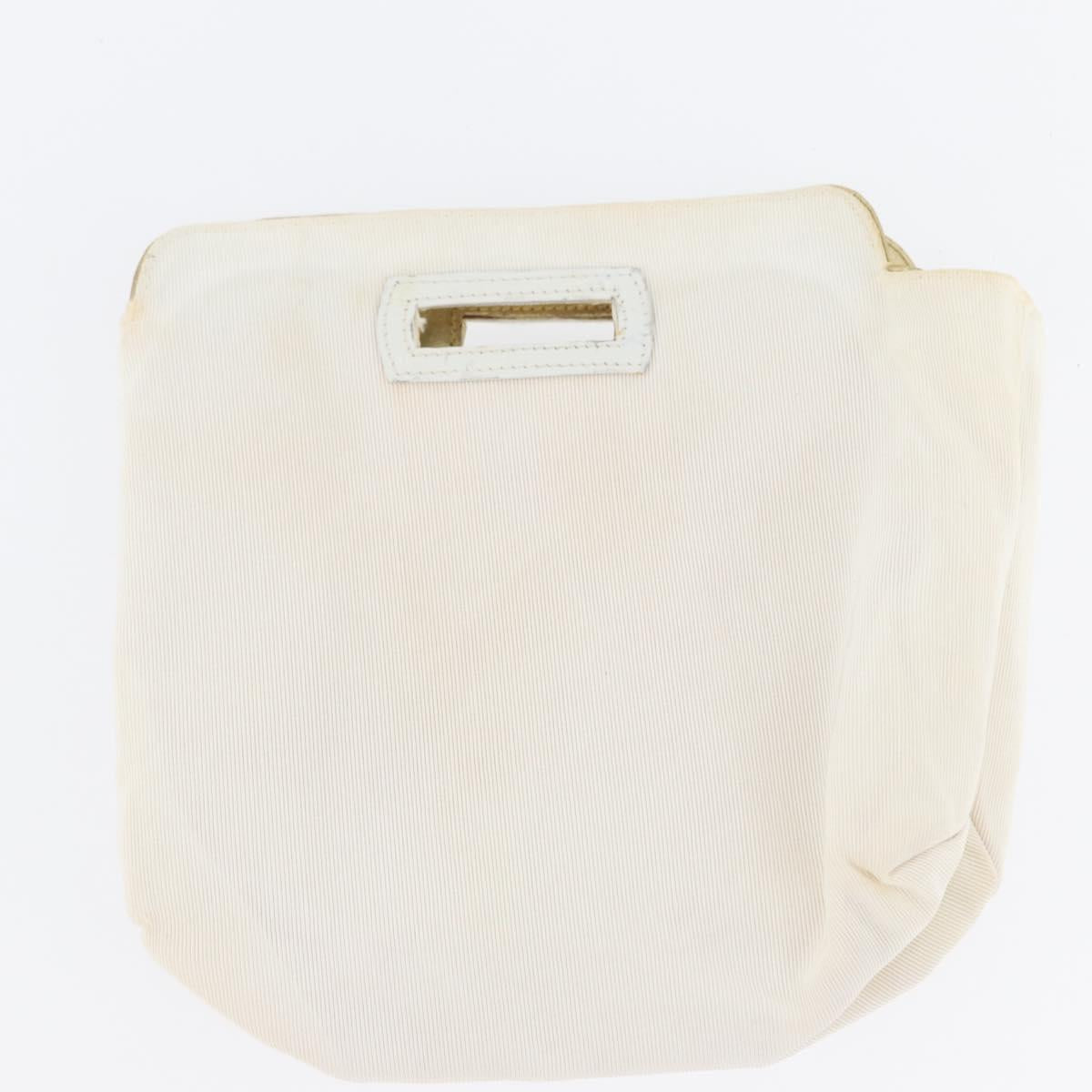 Salvatore Ferragamo Gancini Chain Bag plastic 2way Clear Gold Auth LNZ028