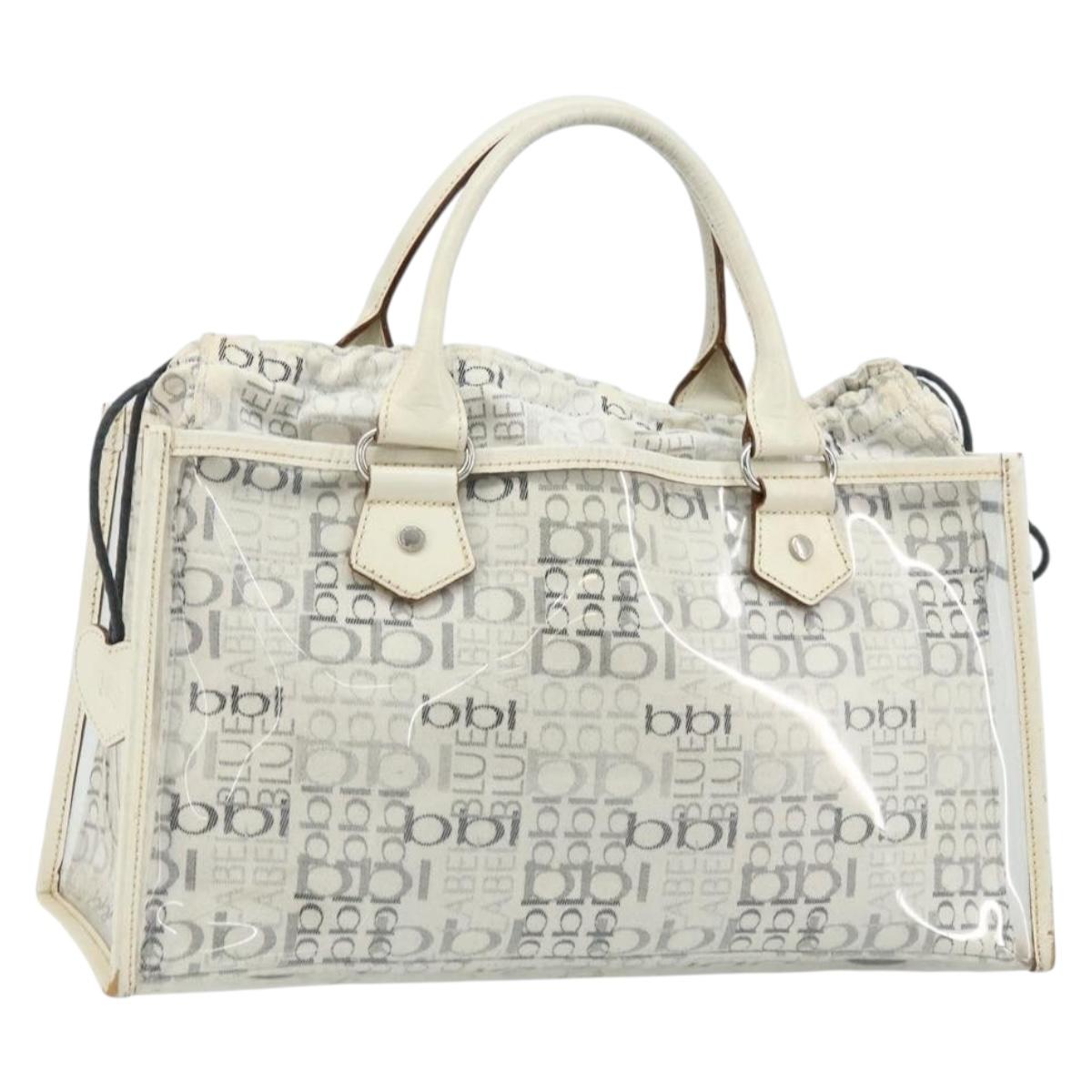 BURBERRY Hand Bag Vinyl Clear Auth LNZ033