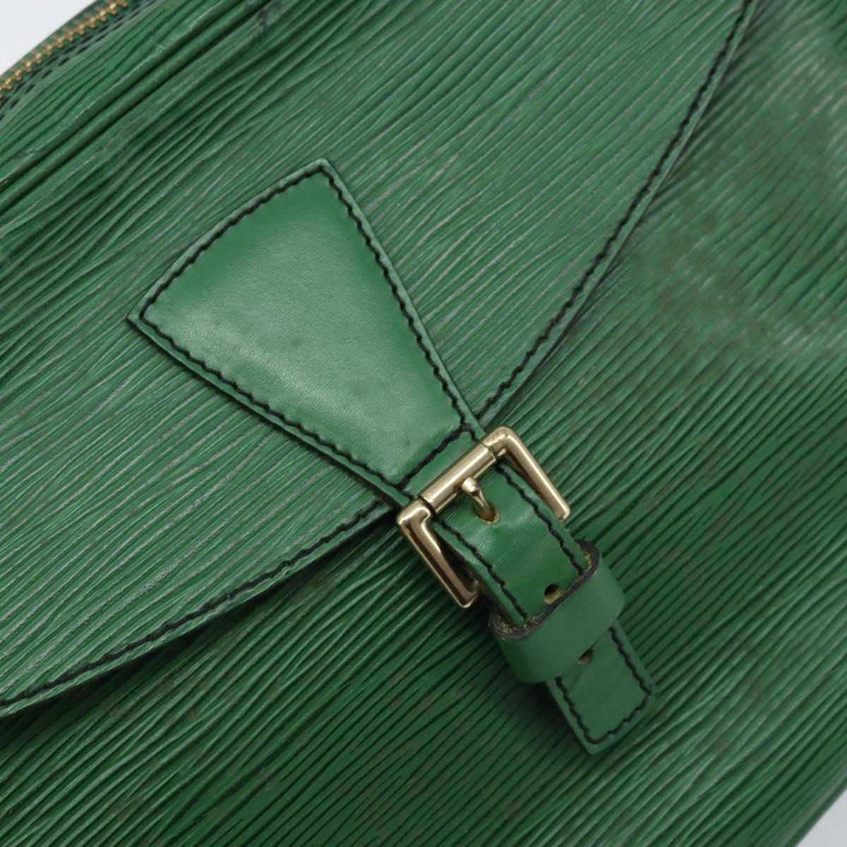 LOUIS VUITTON Epi Jeune Fille MM Shoulder Bag Green M52154 LV Auth LNZ042