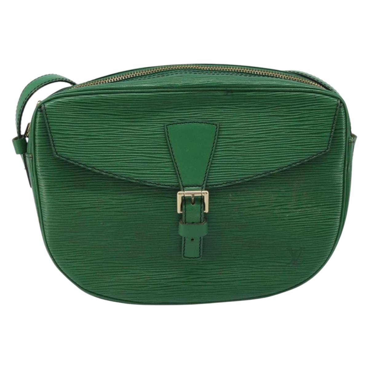 LOUIS VUITTON Epi Jeune Fille MM Shoulder Bag Green M52154 LV Auth LNZ042