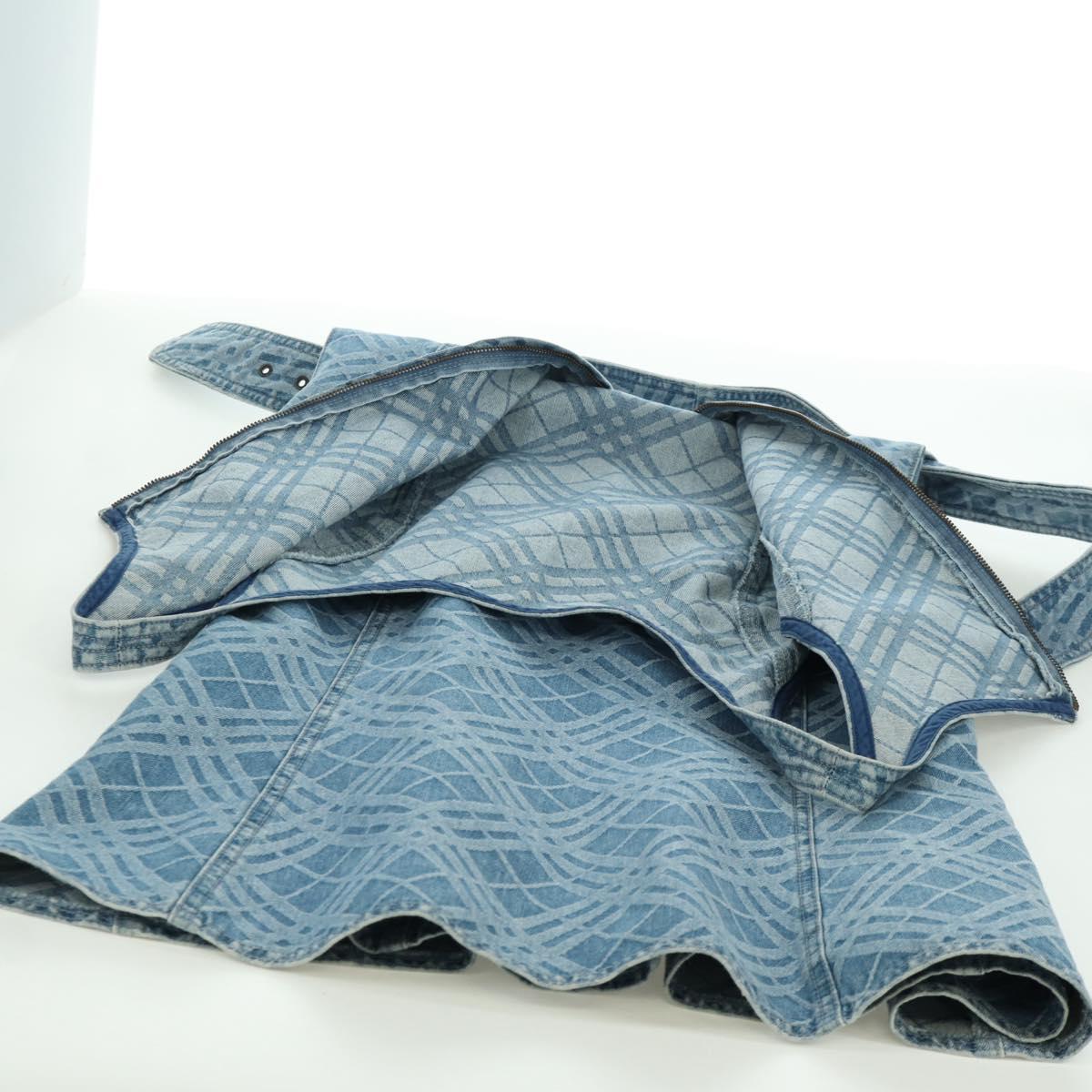 BURBERRY Nova Check One Piece Denim Blue Auth LNZ046V