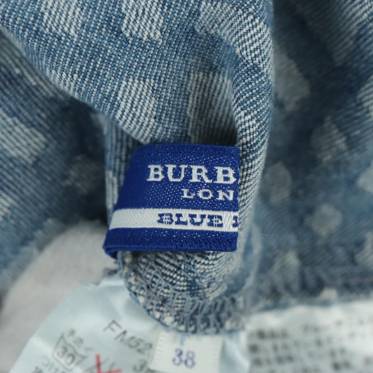 BURBERRY Nova Check One Piece Denim Blue Auth LNZ046V