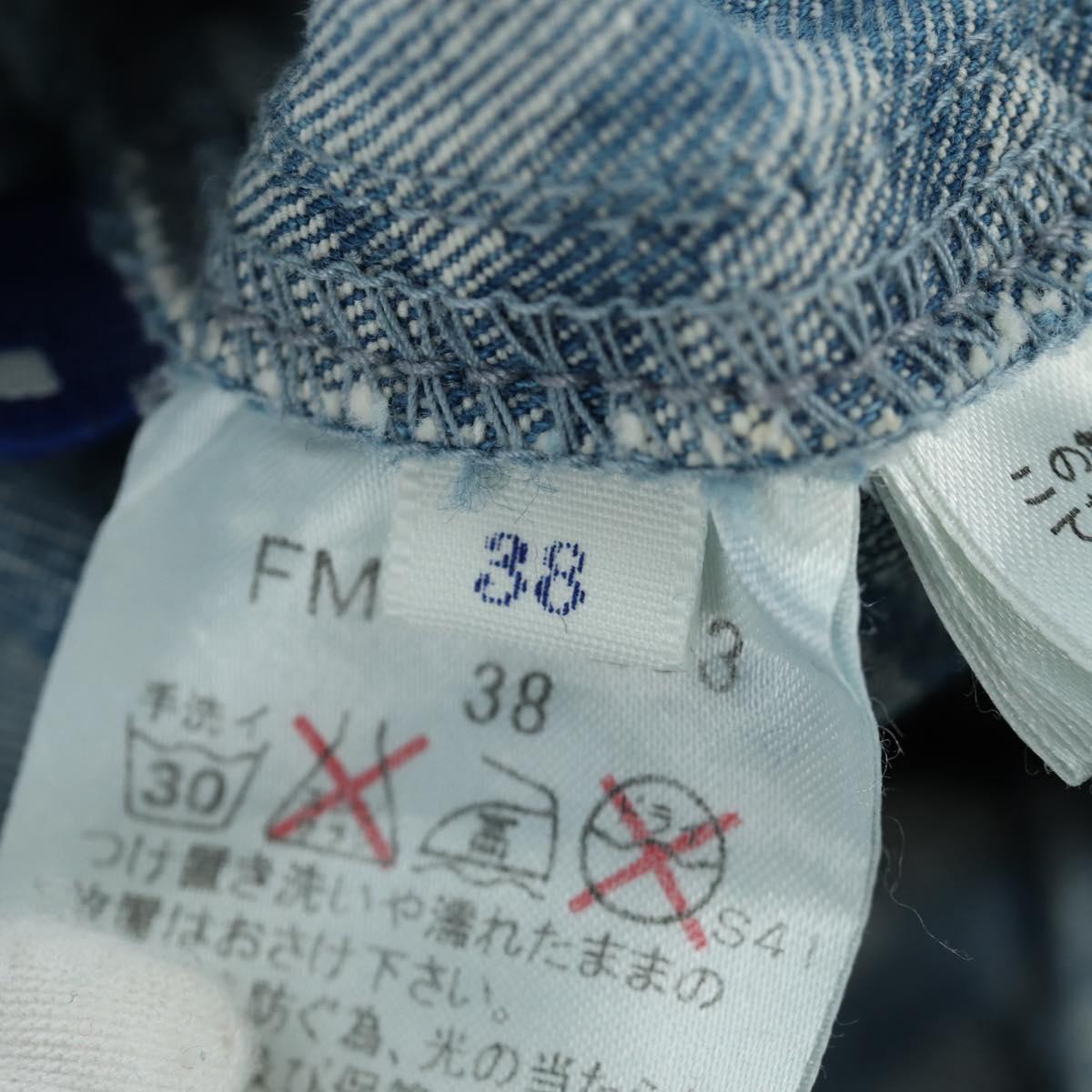 BURBERRY Nova Check One Piece Denim Blue Auth LNZ046V