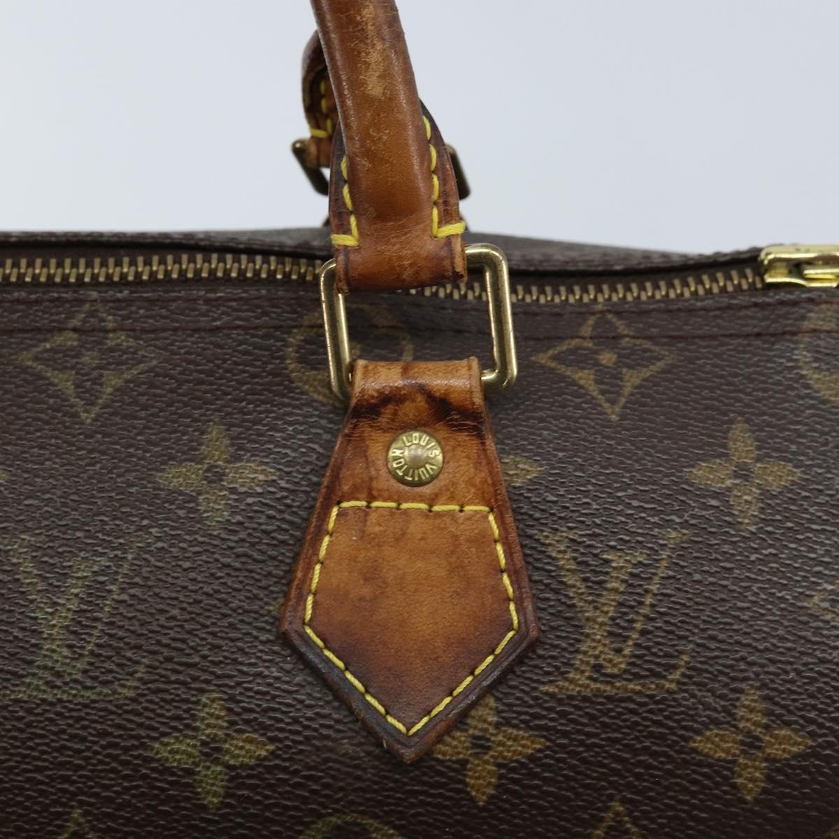 LOUIS VUITTON Monogram Speedy 25 Hand Bag M41528 LV Auth LNZ049