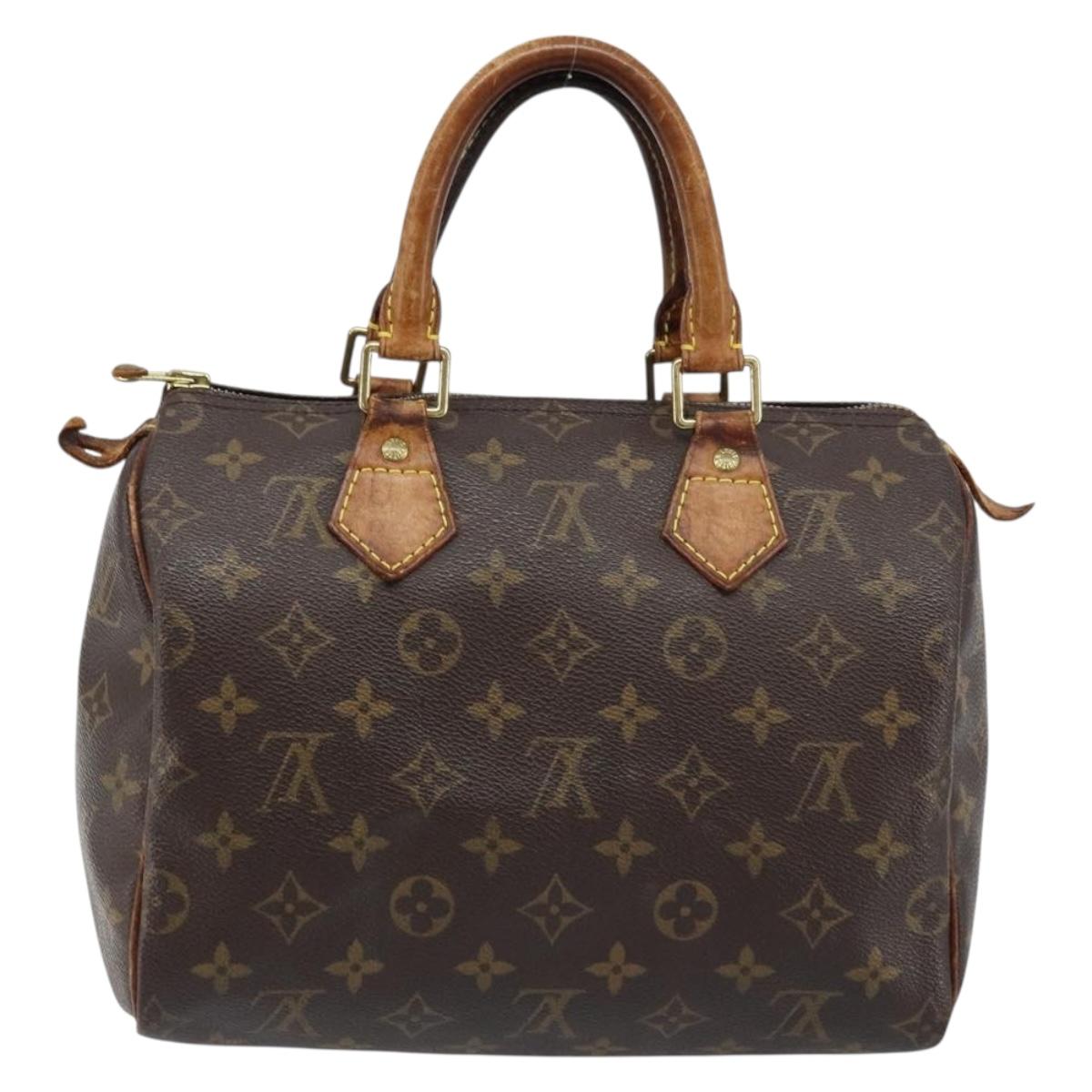 LOUIS VUITTON Monogram Speedy 25 Hand Bag M41528 LV Auth LNZ049