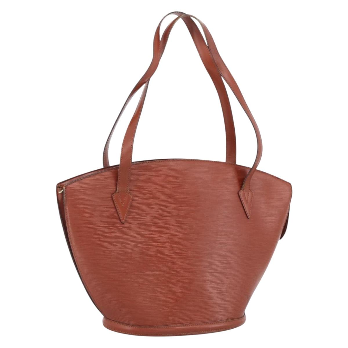 LOUIS VUITTON Epi Saint Jacques Shopping Bag Brown M52263 LV Auth LNZ054