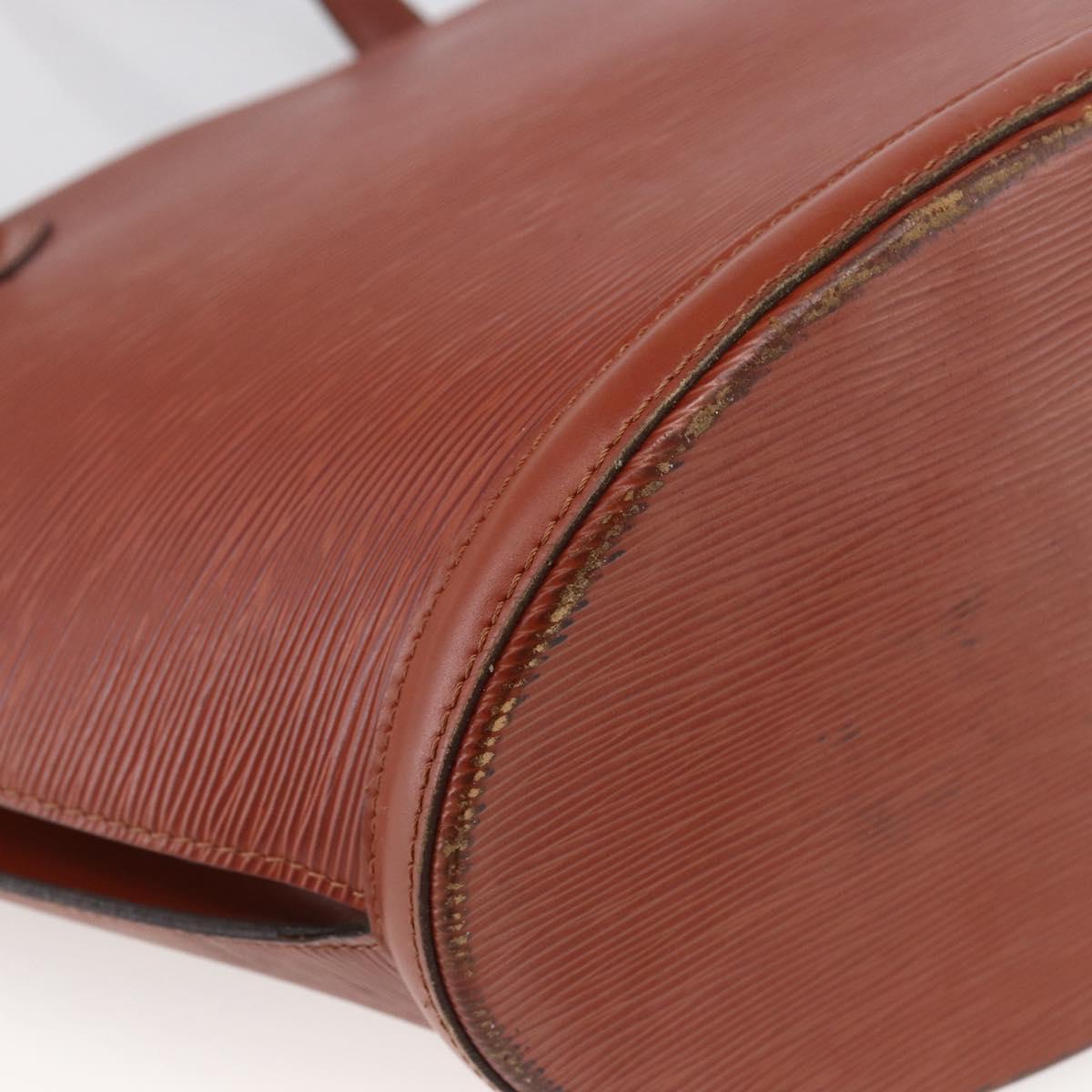 LOUIS VUITTON Epi Saint Jacques Shopping Bag Brown M52263 LV Auth LNZ054