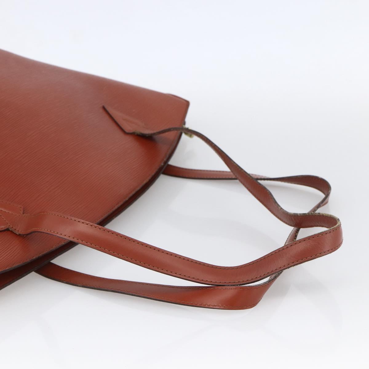 LOUIS VUITTON Epi Saint Jacques Shopping Bag Brown M52263 LV Auth LNZ054