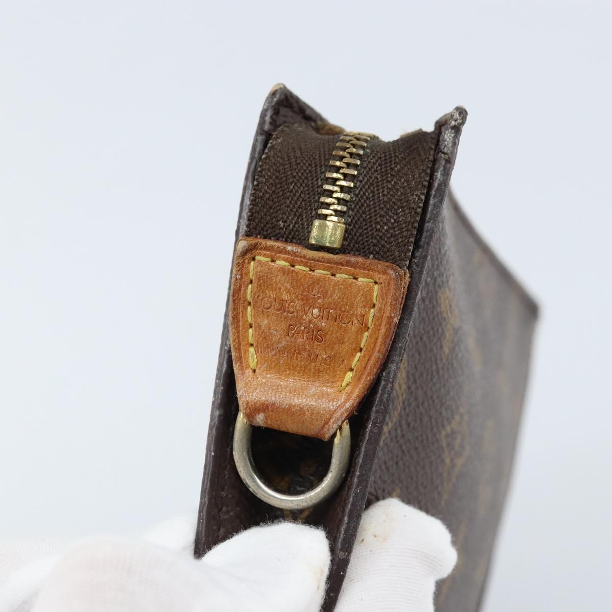 LOUIS VUITTON Monogram Bucket PM Accessory Pouch LV Auth LNZ058