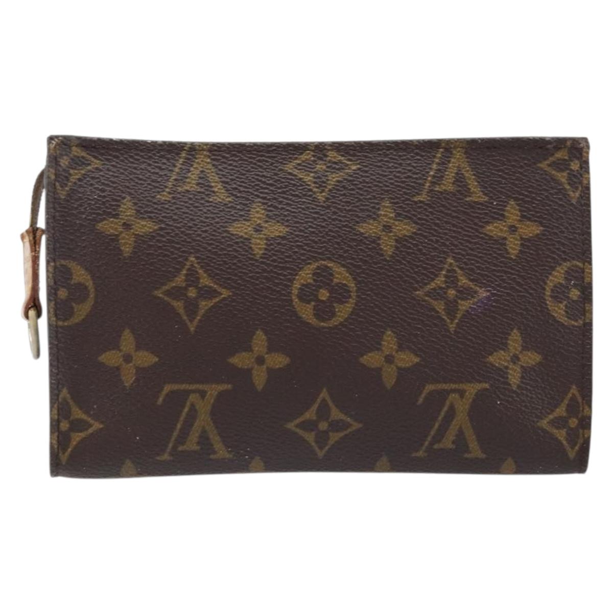 LOUIS VUITTON Monogram Bucket PM Accessory Pouch LV Auth LNZ058