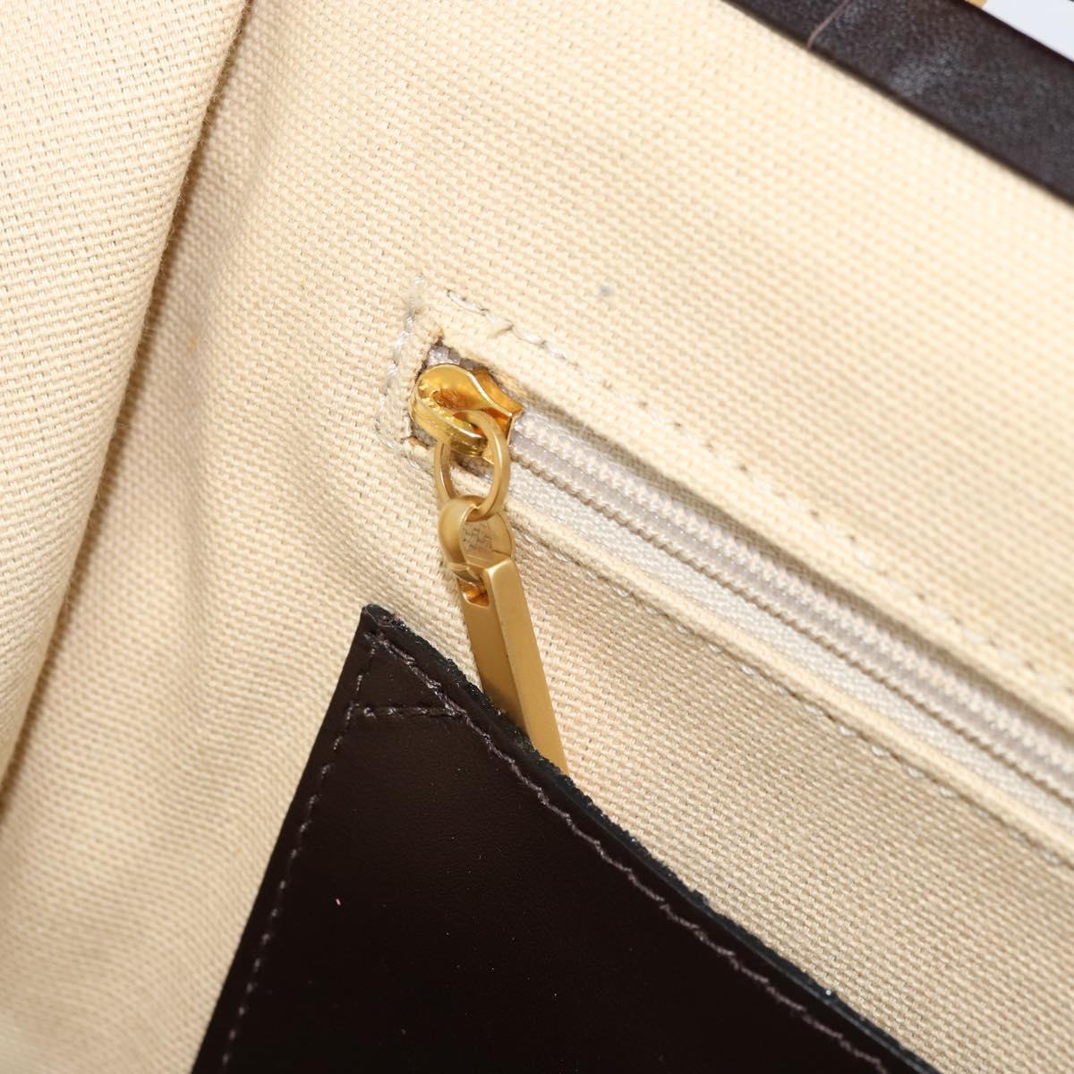 BURBERRY Nova Check Shoulder Bag Wool Beige Gold Auth LNZ061A