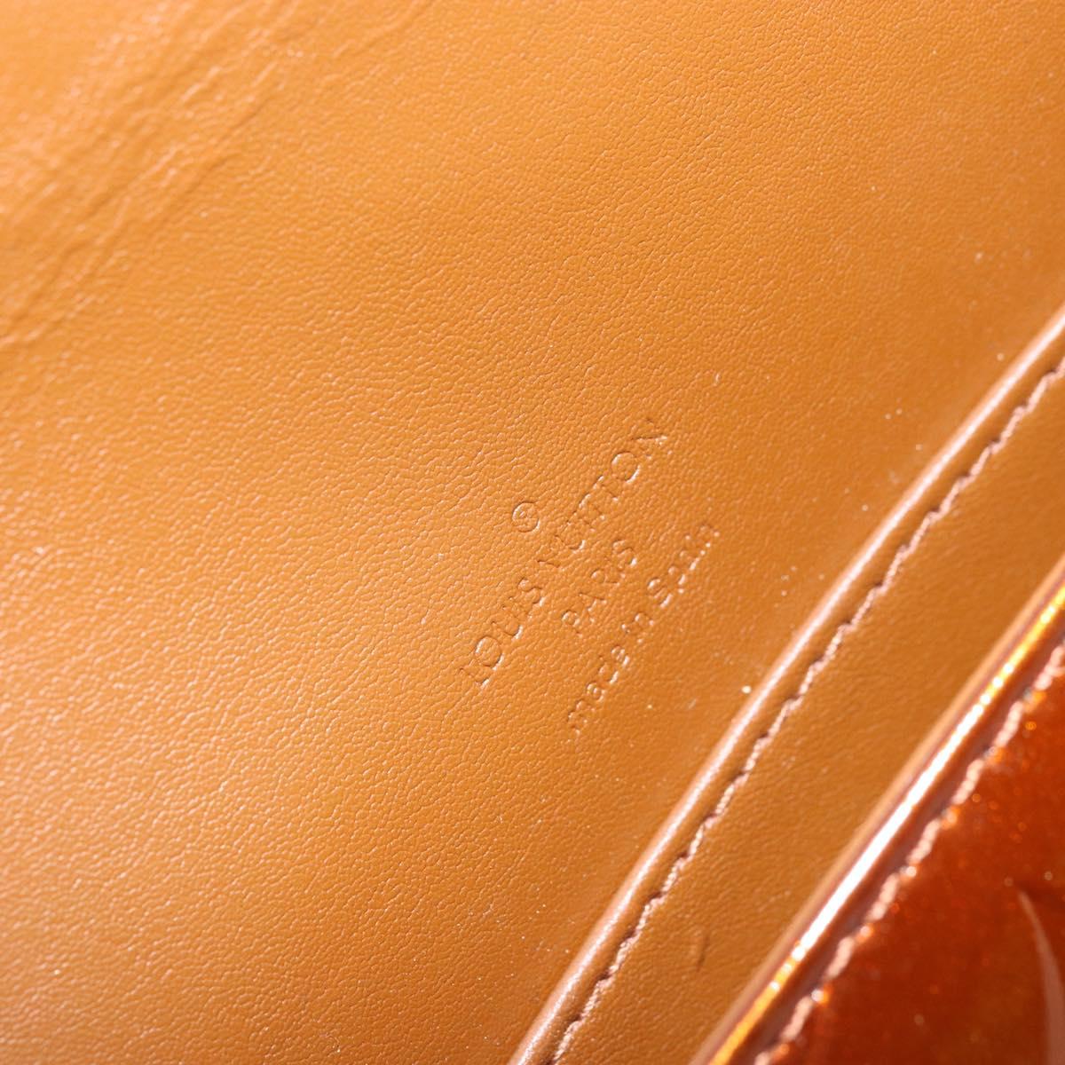 LOUIS VUITTON Monogram Vernis Thompson Street Bag Bronze M91124 LV Auth LNZ063