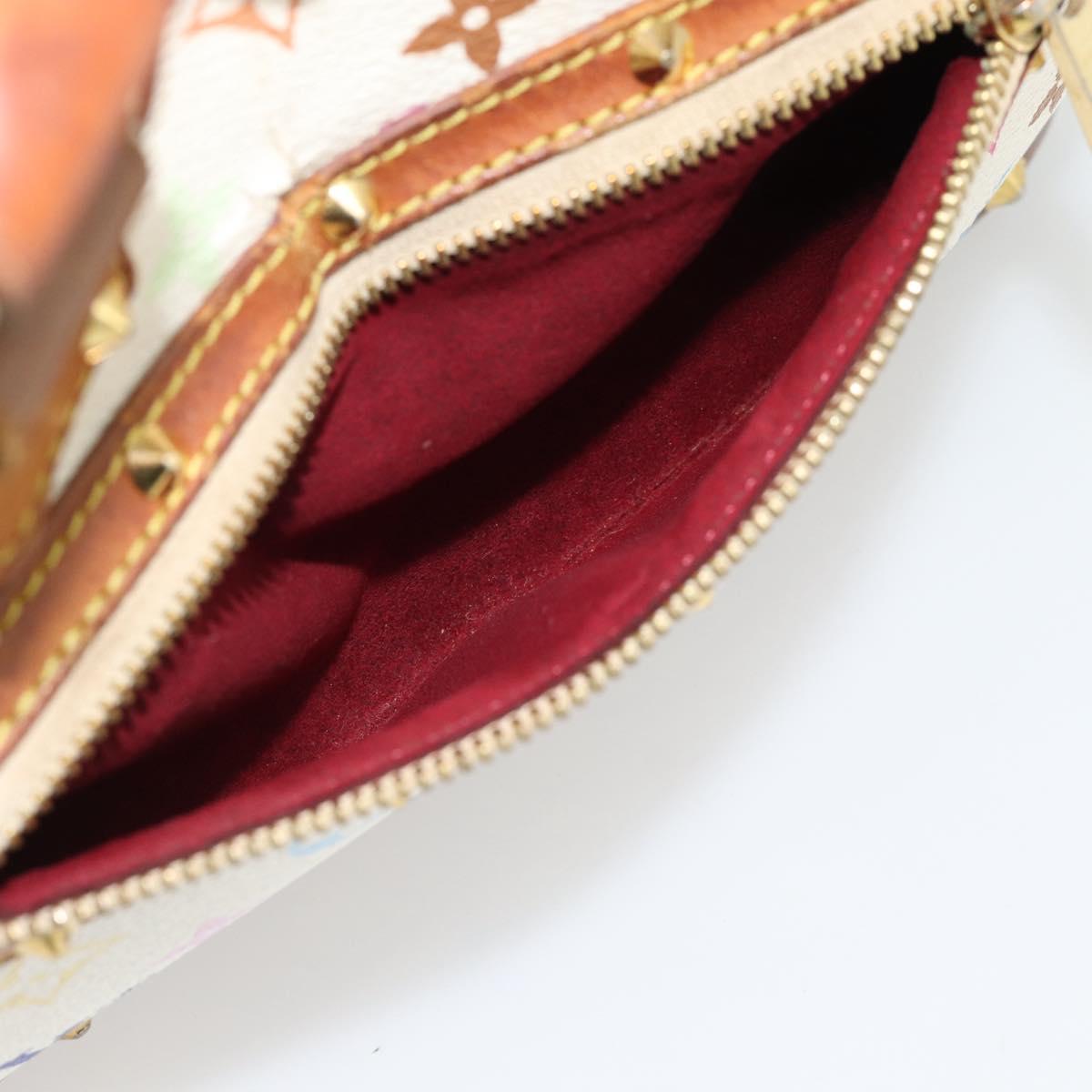 LOUIS VUITTON Monogram Multicolor Alma Hand Bag White M92647 LV Auth LNZ070