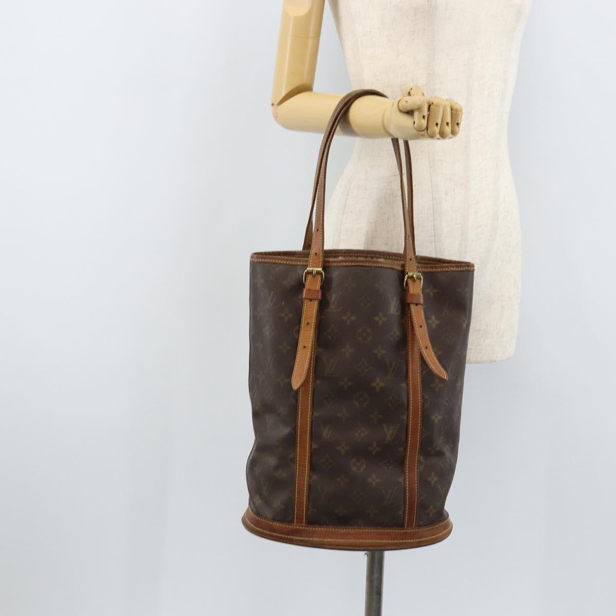 LOUIS VUITTON Monogram Bucket GM Shoulder Bag M42236 LV Auth LNZ072