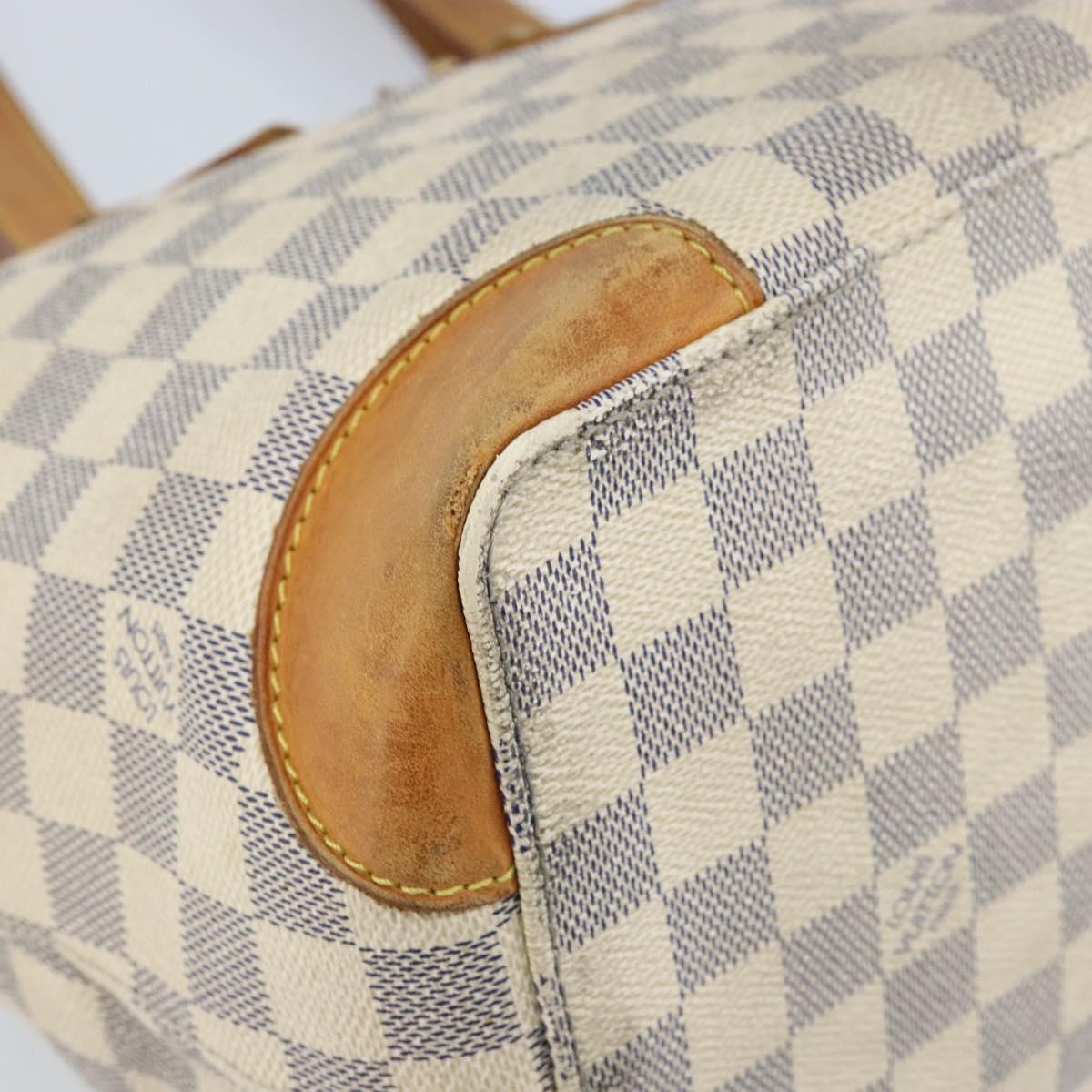 LOUIS VUITTON Damier Azur Hampstead PM Tote Bag N51207 LV Auth LNZ073