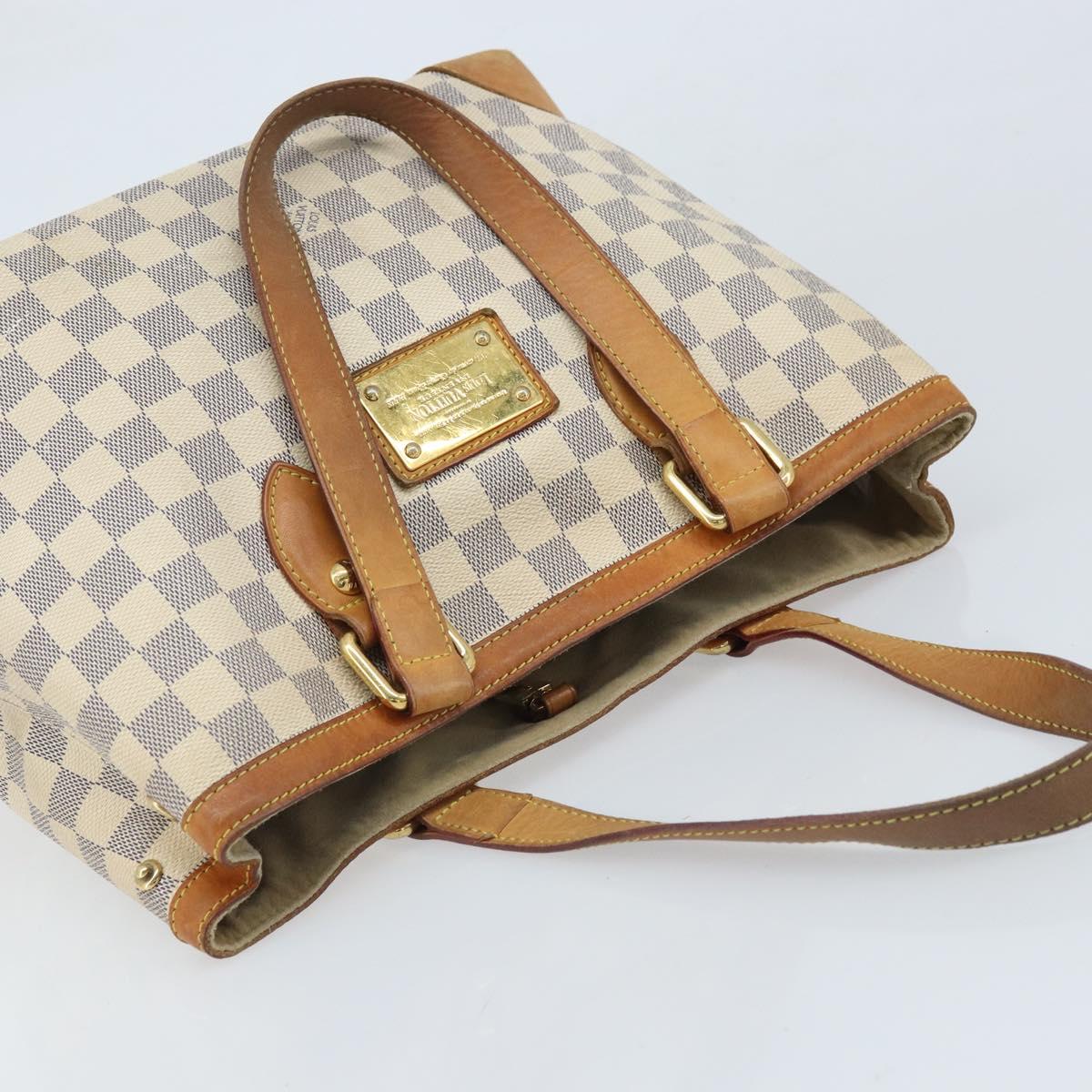 LOUIS VUITTON Damier Azur Hampstead PM Tote Bag N51207 LV Auth LNZ073