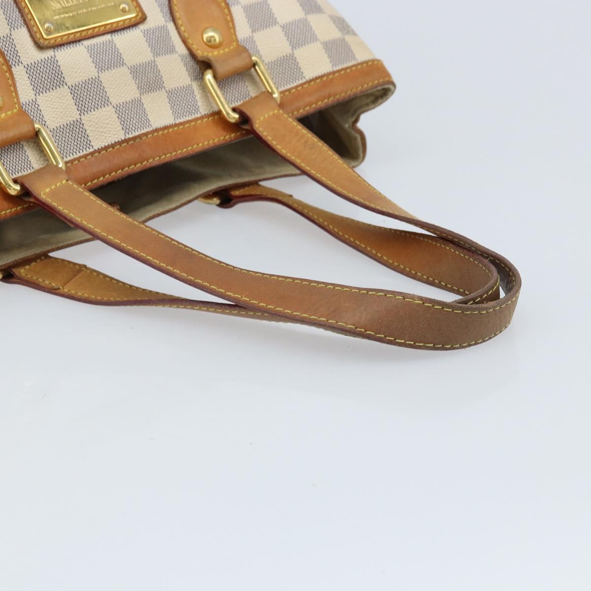 LOUIS VUITTON Damier Azur Hampstead PM Tote Bag N51207 LV Auth LNZ073