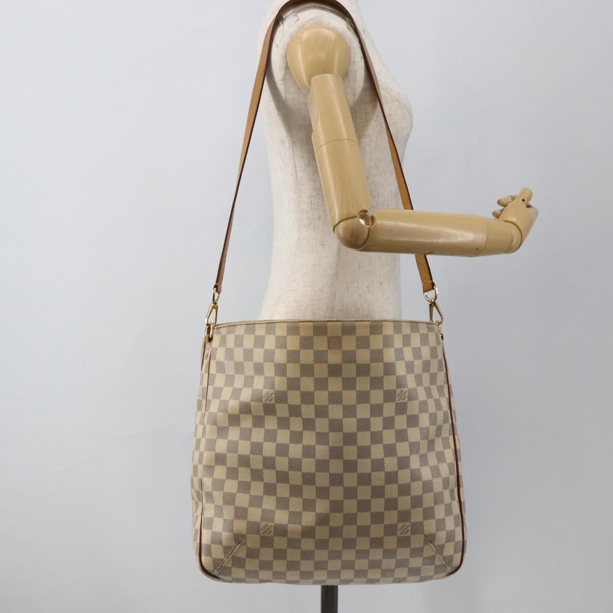 LOUIS VUITTON Damier Azur Sophie Shoulder Bag 2way N41216 LV Auth LNZ075