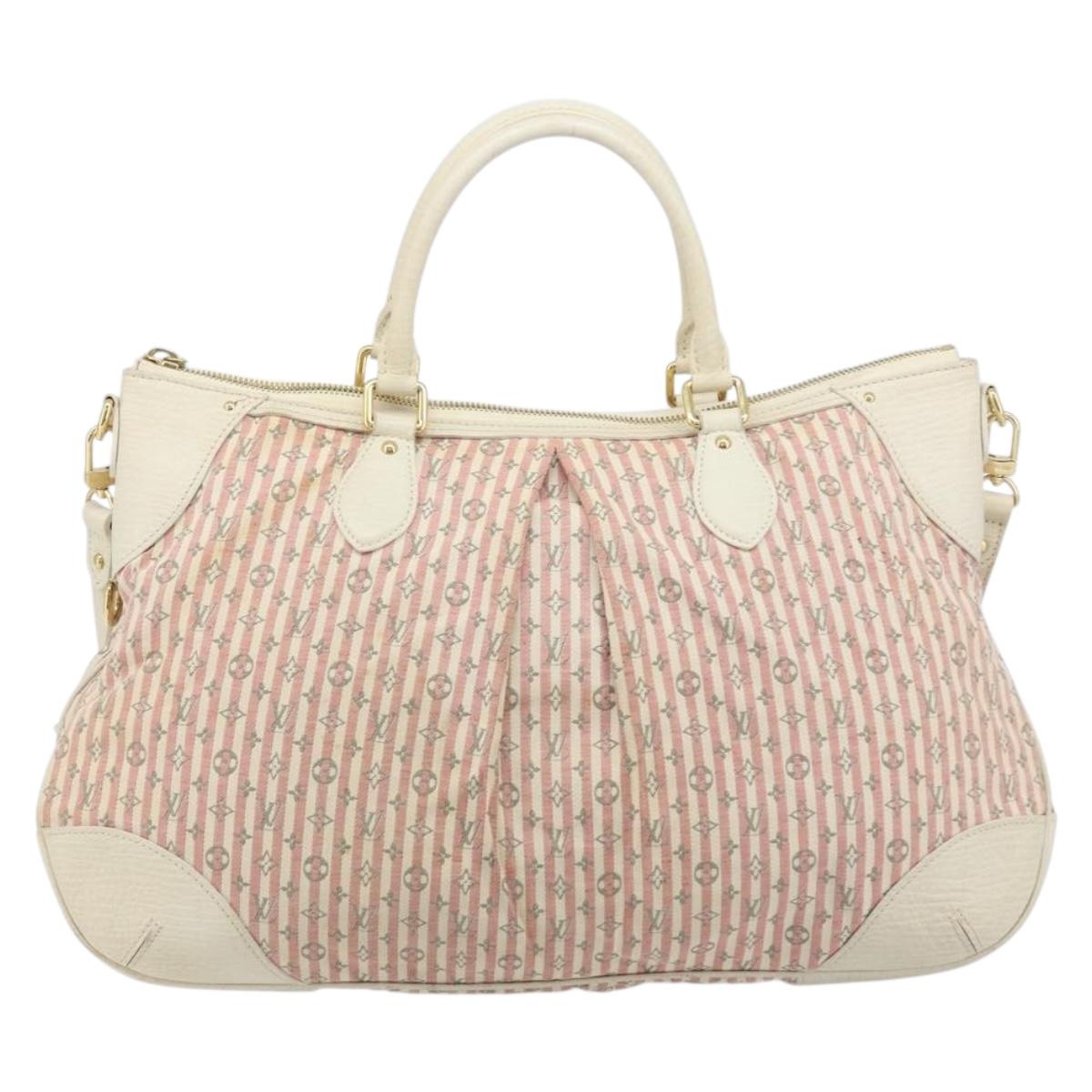 LOUIS VUITTON Mini Lin Marina GM Bag Croisette 2way Pink M95493 LV Auth LNZ087A