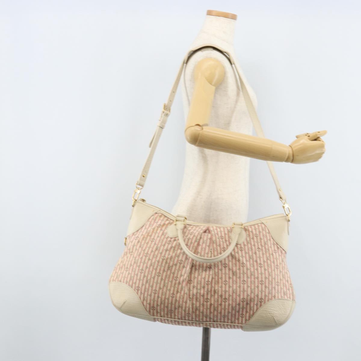 LOUIS VUITTON Mini Lin Marina GM Bag Croisette 2way Pink M95493 LV Auth LNZ087A