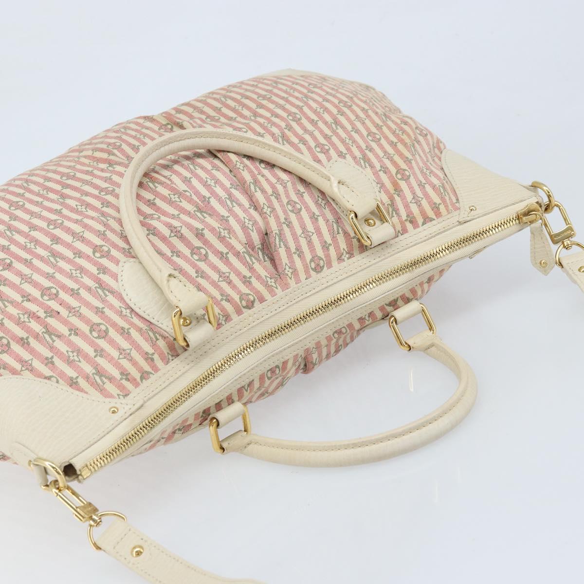 LOUIS VUITTON Mini Lin Marina GM Bag Croisette 2way Pink M95493 LV Auth LNZ087A