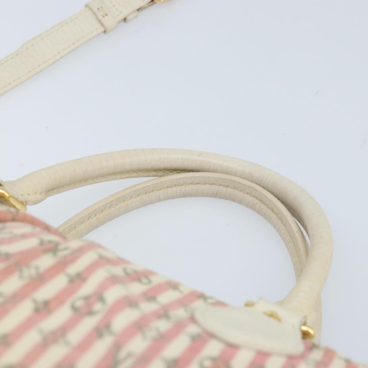 LOUIS VUITTON Mini Lin Marina GM Bag Croisette 2way Pink M95493 LV Auth LNZ087A