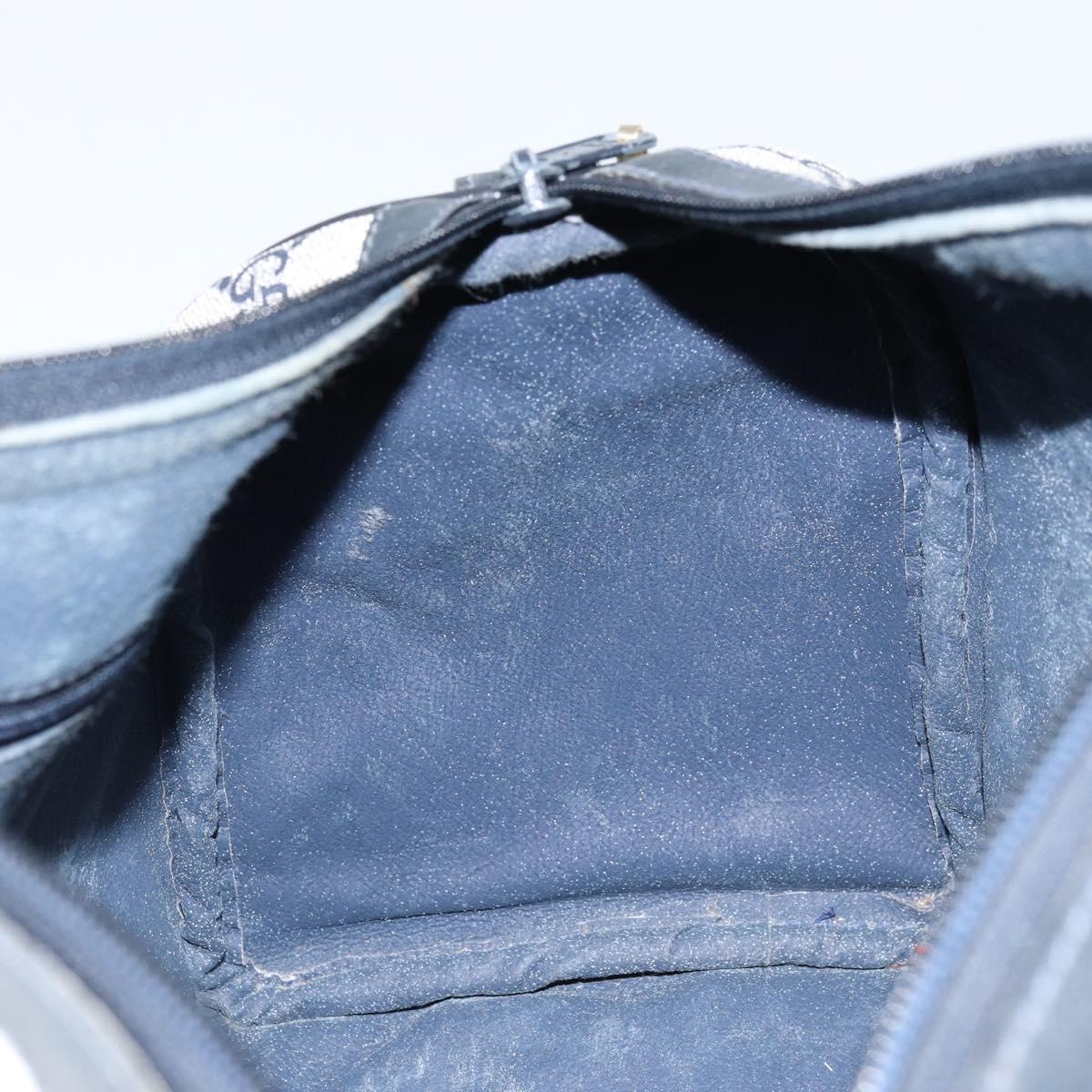 GUCCI GG Supreme Sherry Line Boston Bag PVC Navy Gold 012 3842 33 39 Auth LNZ094