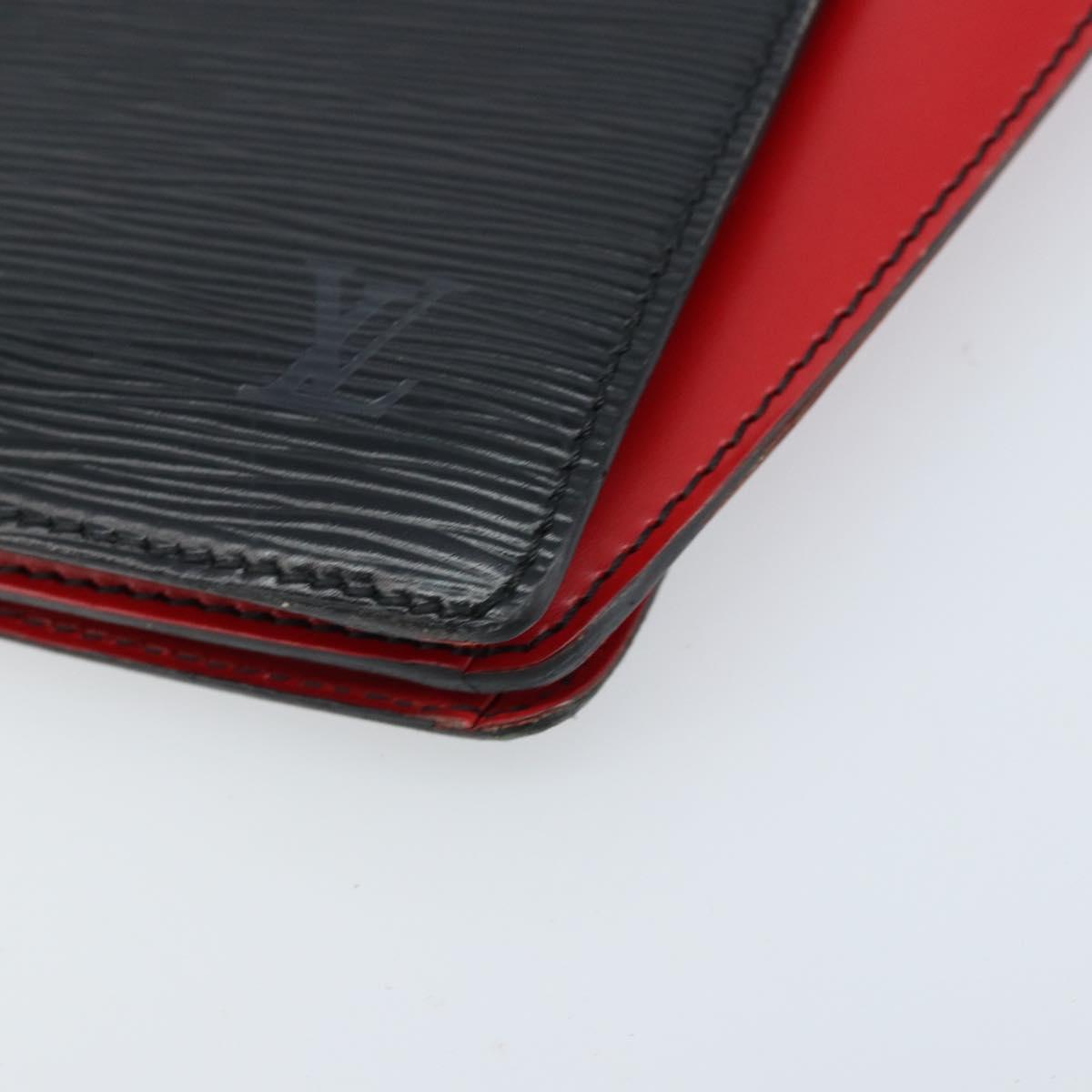 LOUIS VUITTON Epi Bicolor Varenne Hand Bag Black Red M52387 LV Auth LNZ095