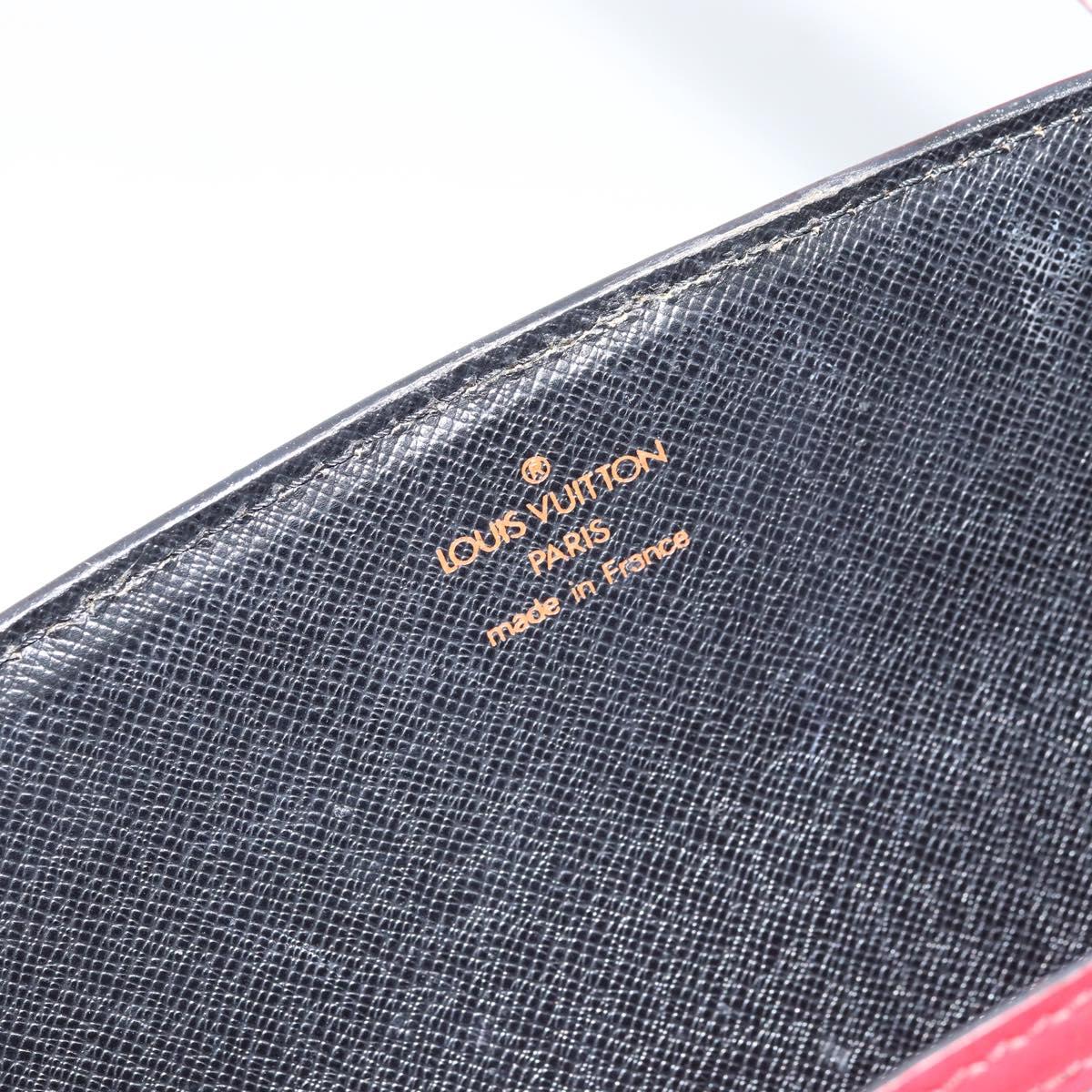 LOUIS VUITTON Epi Bicolor Varenne Hand Bag Black Red M52387 LV Auth LNZ095