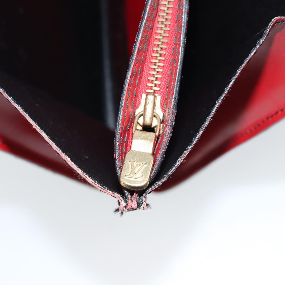 LOUIS VUITTON Epi Bicolor Varenne Hand Bag Black Red M52387 LV Auth LNZ095
