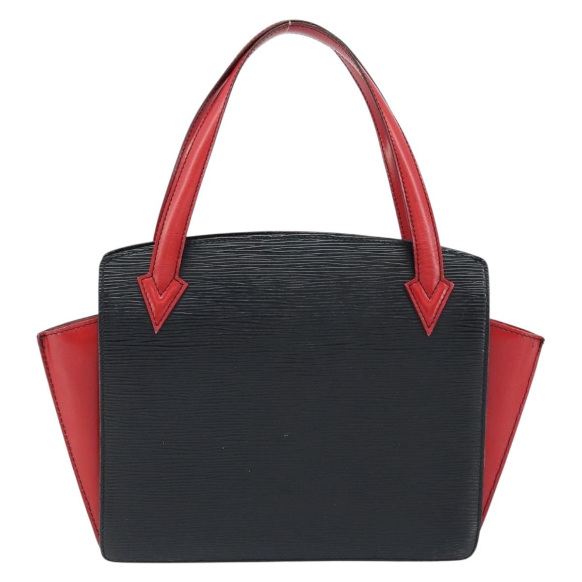LOUIS VUITTON Epi Bicolor Varenne Hand Bag Black Red M52387 LV Auth LNZ095