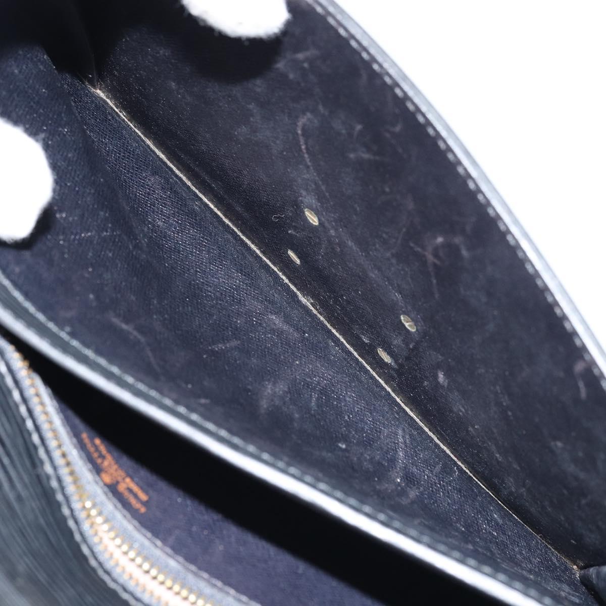 LOUIS VUITTON Epi Serie Dragonne Clutch Bag Black Noir M52612 LV Auth LNZ097