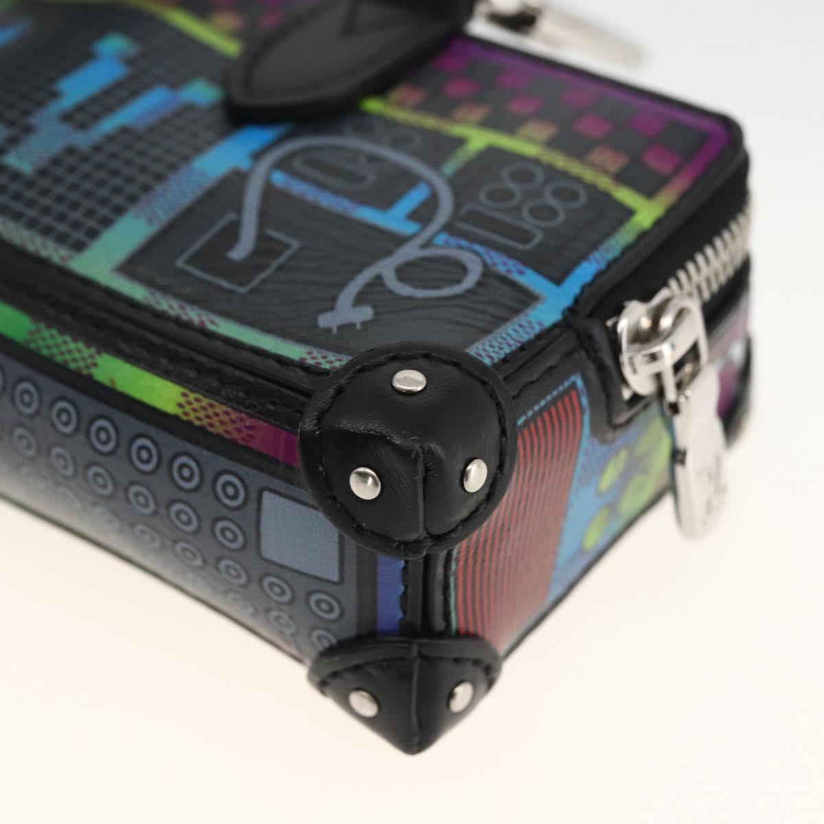 LOUIS VUITTON LV Stereo Bag Charm Leather Multicolor M02395 LV Auth LNZ1004M
