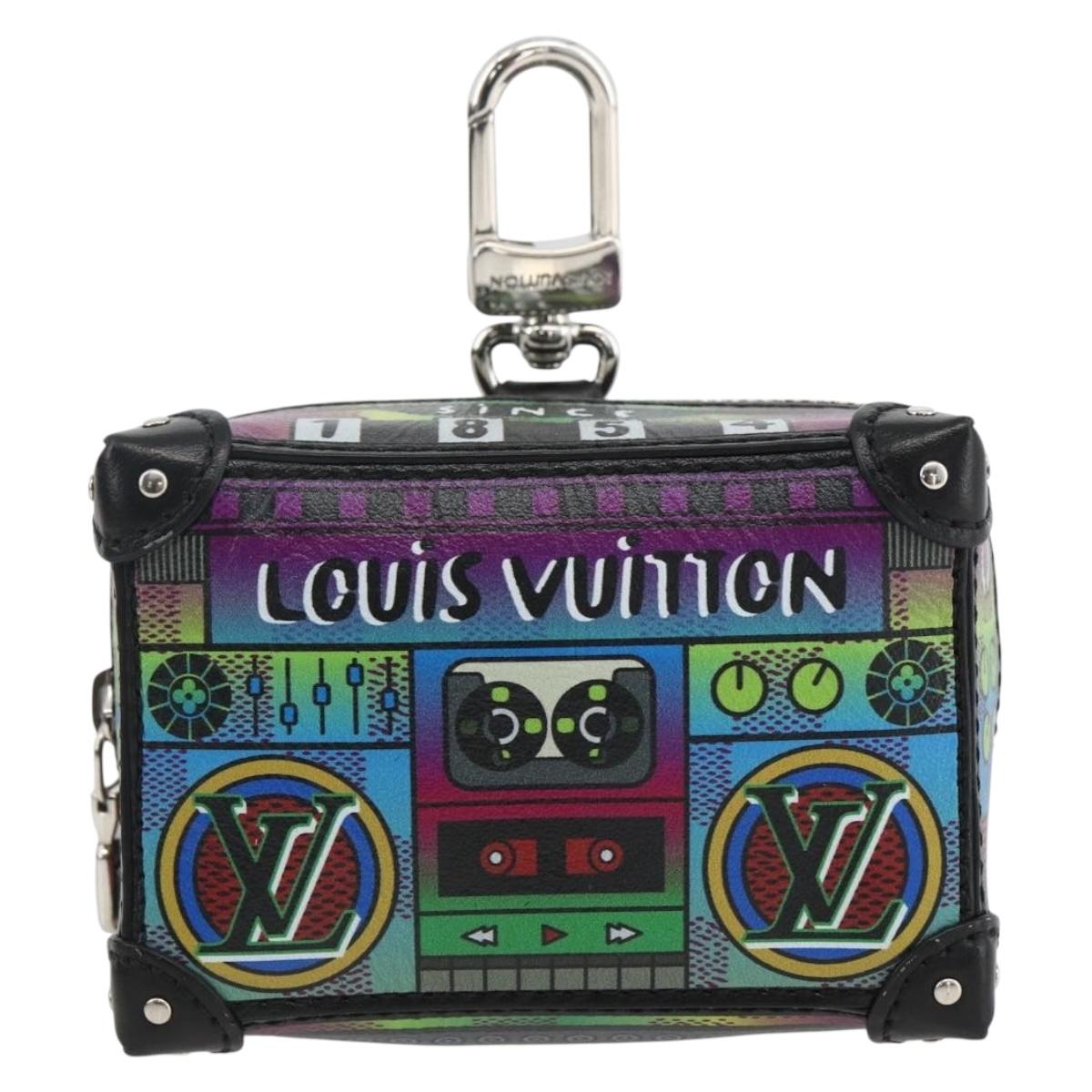 LOUIS VUITTON LV Stereo Bag Charm Leather Multicolor M02395 LV Auth LNZ1004M