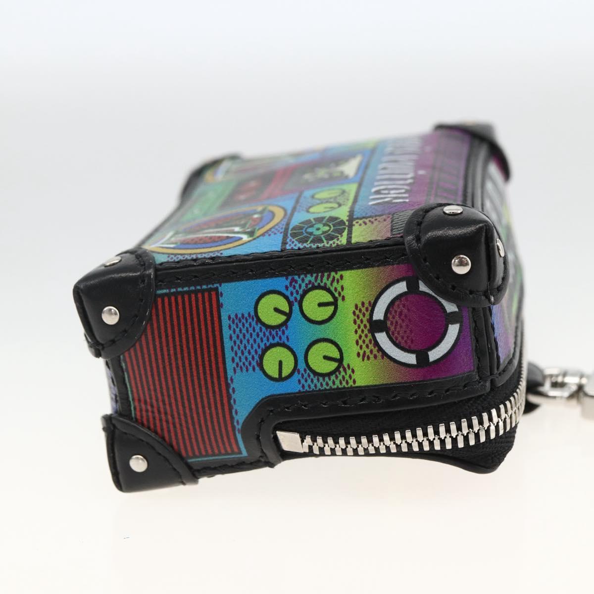 LOUIS VUITTON LV Stereo Bag Charm Leather Multicolor M02395 LV Auth LNZ1004M