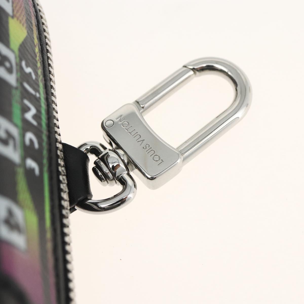 LOUIS VUITTON LV Stereo Bag Charm Leather Multicolor M02395 LV Auth LNZ1004M