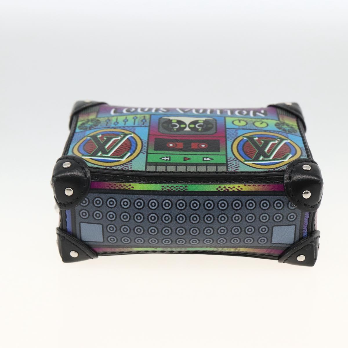 LOUIS VUITTON LV Stereo Bag Charm Leather Multicolor M02395 LV Auth LNZ1004M