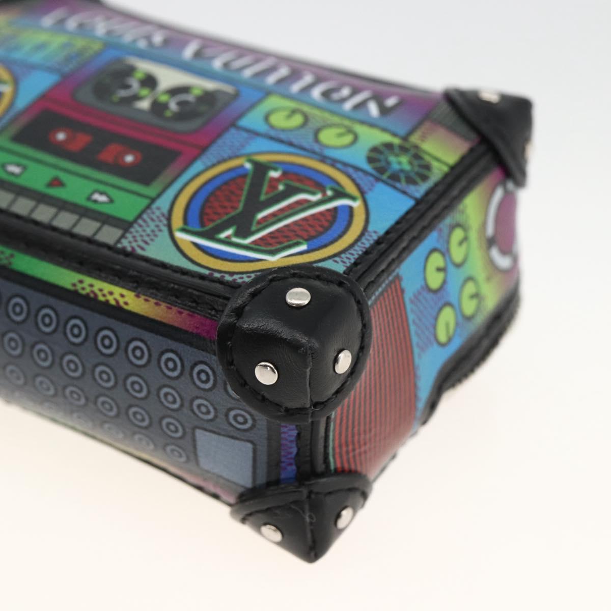 LOUIS VUITTON LV Stereo Bag Charm Leather Multicolor M02395 LV Auth LNZ1004M