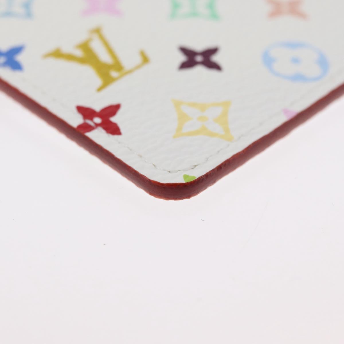 LOUIS VUITTON Monogram Multicolor Etui Miroir White M92651 LV Auth LNZ1007V
