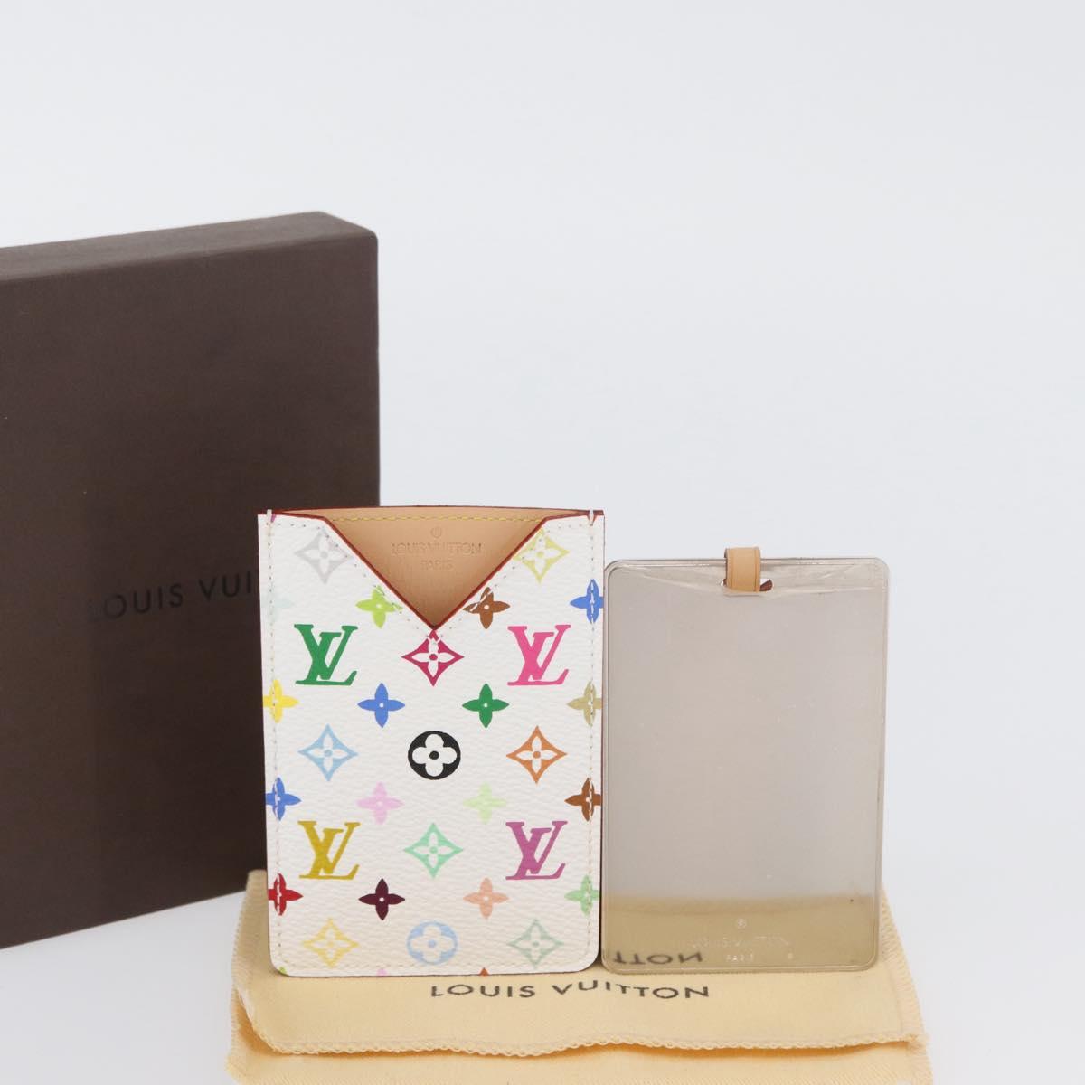 LOUIS VUITTON Monogram Multicolor Etui Miroir White M92651 LV Auth LNZ1007V