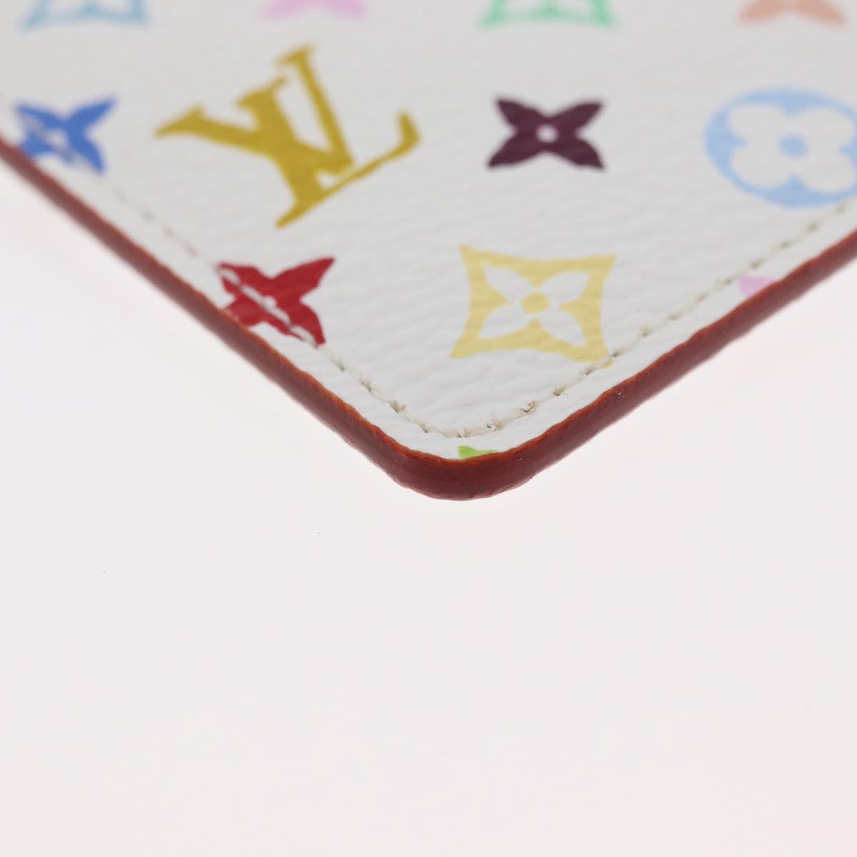 LOUIS VUITTON Monogram Multicolor Etui Miroir White M92651 LV Auth LNZ1007V
