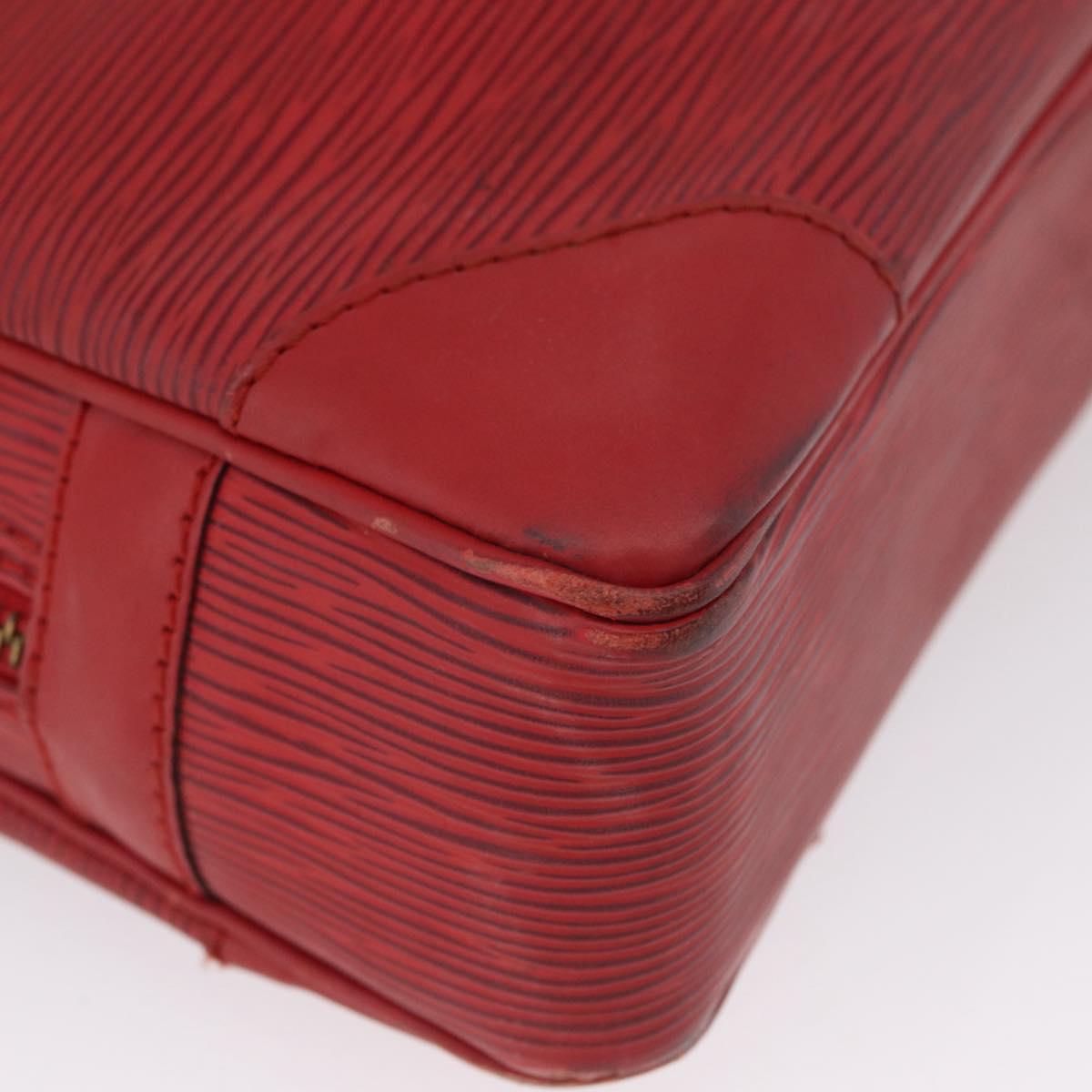 LOUIS VUITTON Epi Porte Documents Voyage Business Bag Red M54477 LV Auth LNZ1011