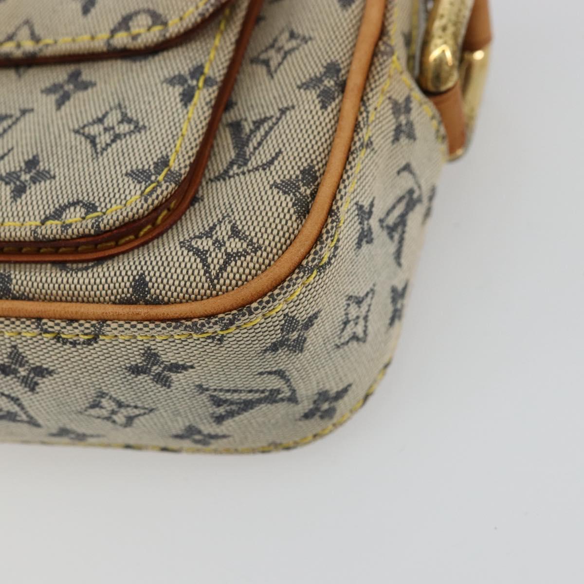 LOUIS VUITTON Monogram Mini Juliet MM Shoulder Bag Blue M92004 LV Auth LNZ102