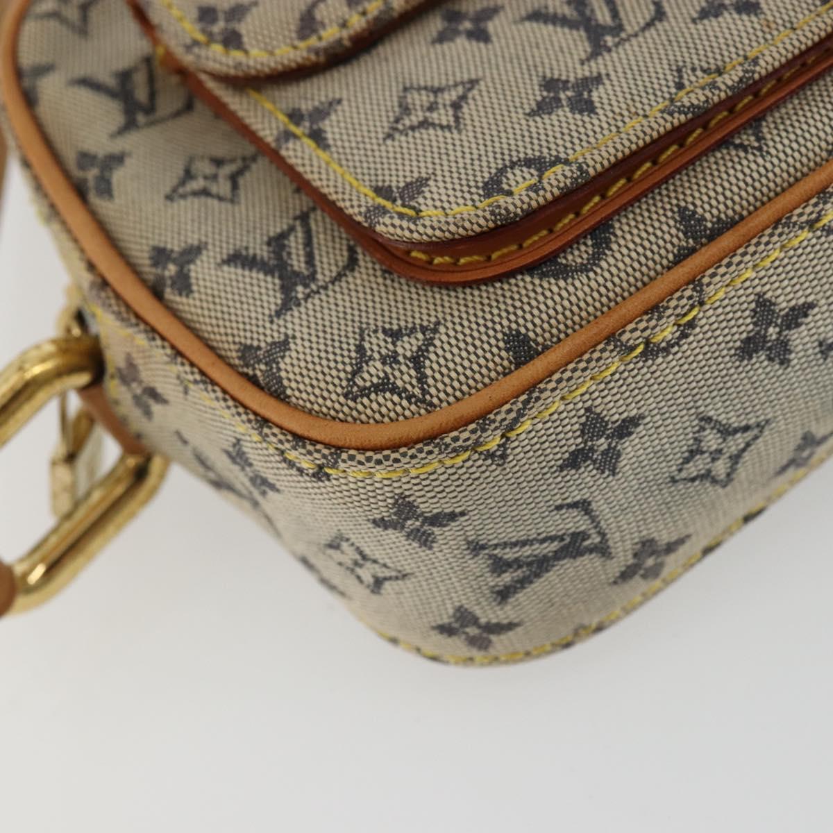 LOUIS VUITTON Monogram Mini Juliet MM Shoulder Bag Blue M92004 LV Auth LNZ102