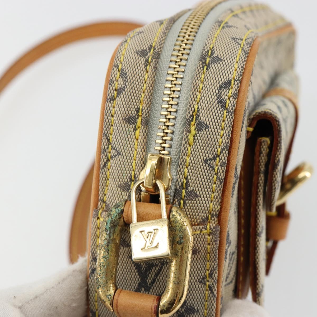 LOUIS VUITTON Monogram Mini Juliet MM Shoulder Bag Blue M92004 LV Auth LNZ102