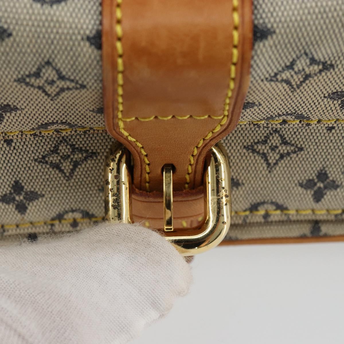 LOUIS VUITTON Monogram Mini Juliet MM Shoulder Bag Blue M92004 LV Auth LNZ102